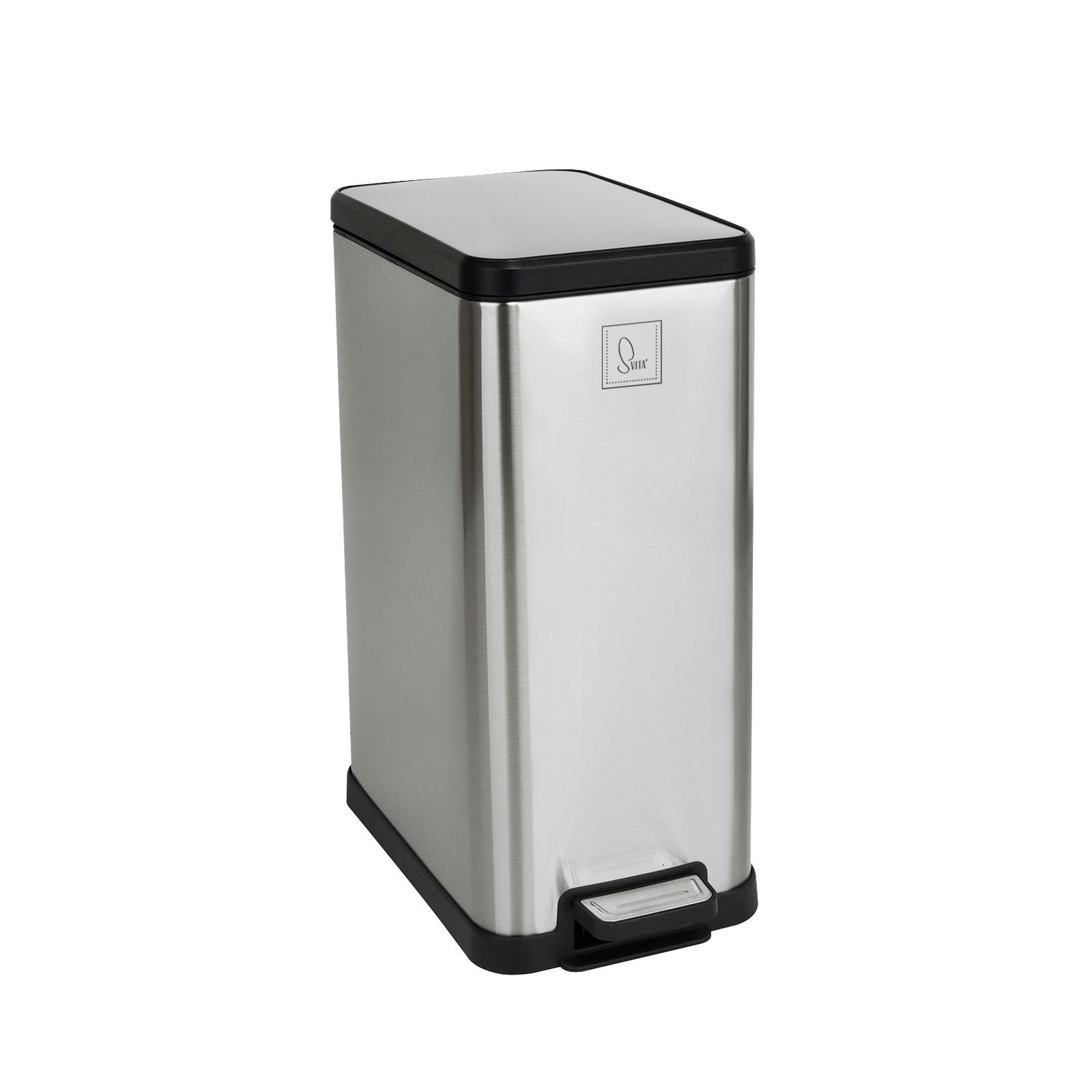 MÜLLEIMER STM15 15L Silber - Silberfarben, Metall (20/45/36cm) - SVITA