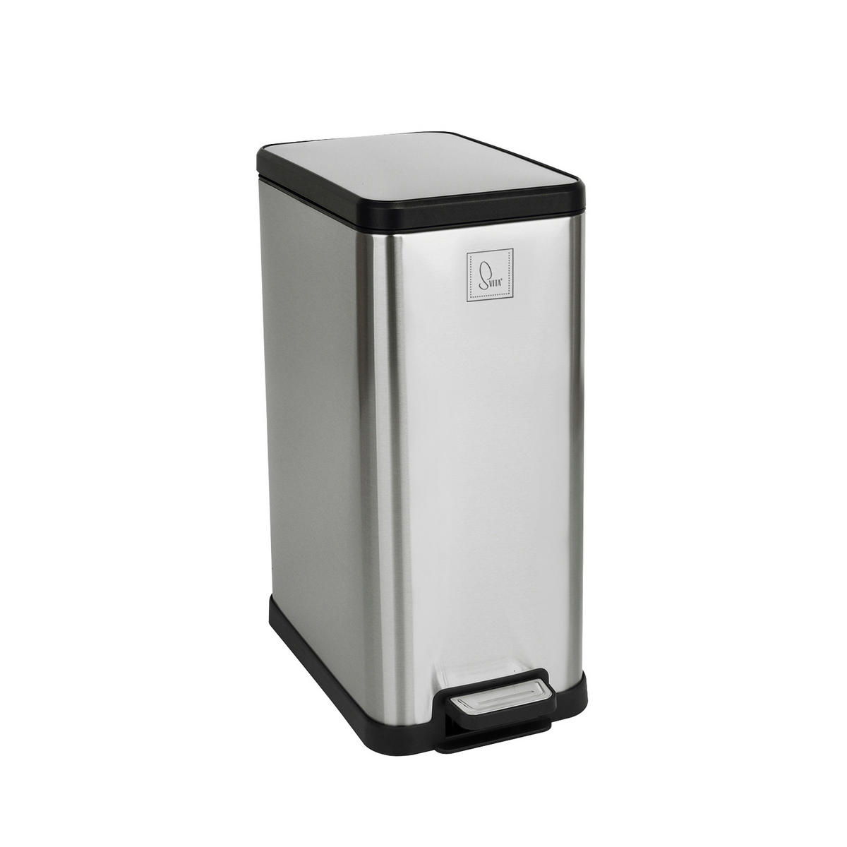 MÜLLEIMER STM15 15L Silber - Silberfarben, Metall (20/45/36cm) - SVITA