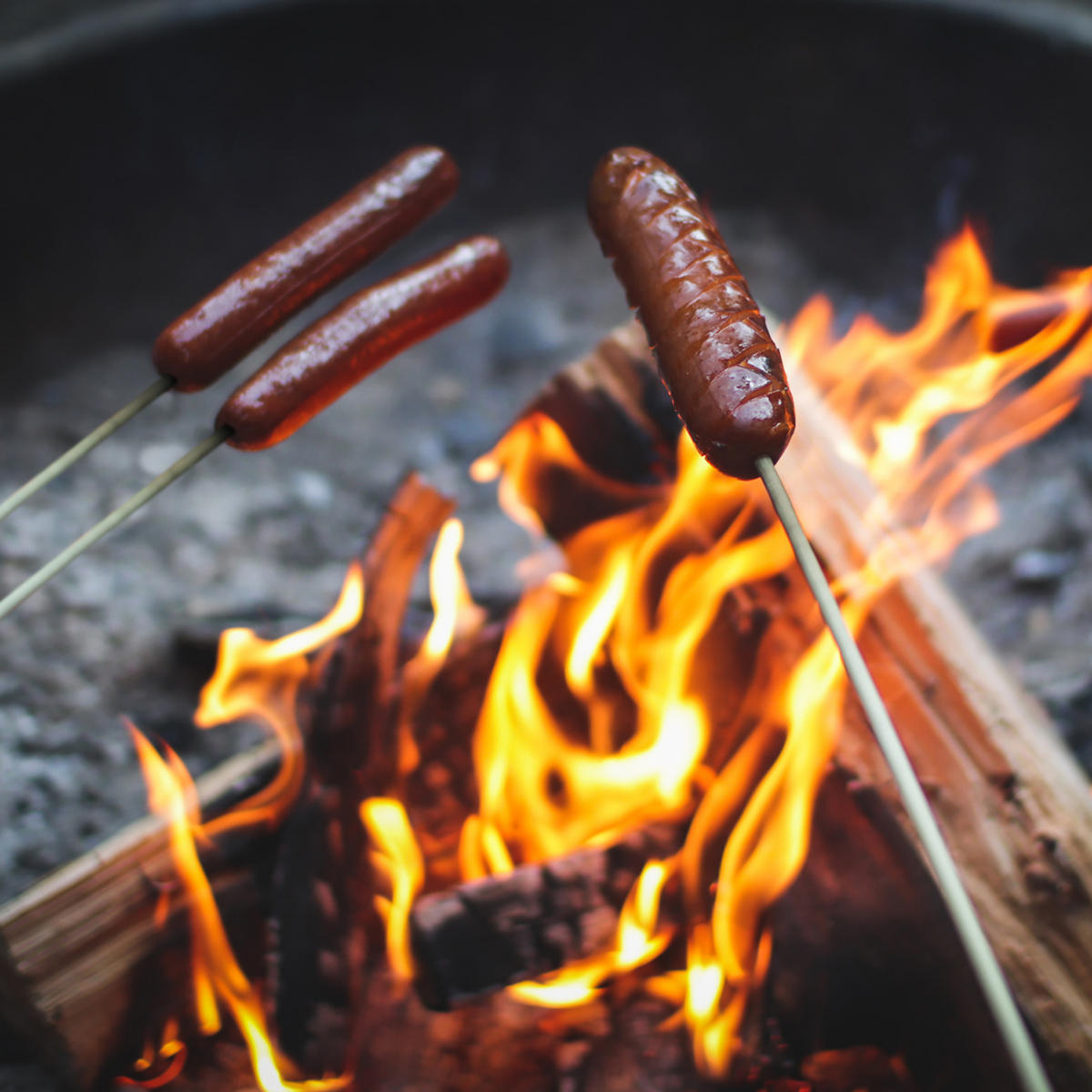 STOCKBROT Spieße 100er Set - Hellbraun, Holz (0.7cm) - Relaxdays