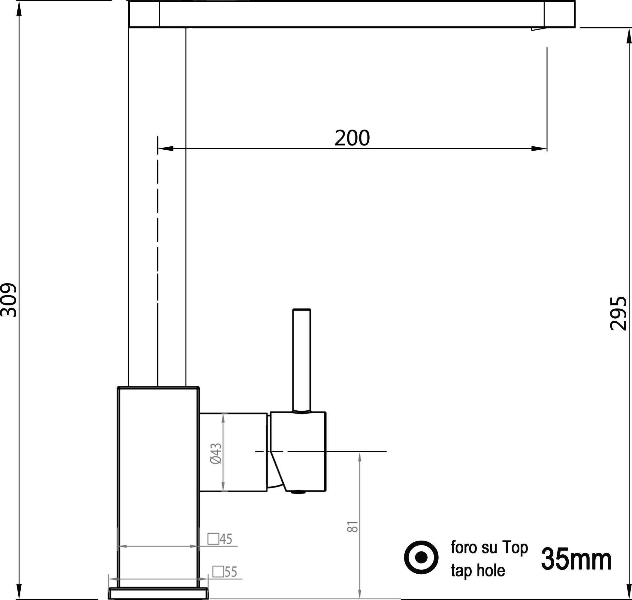 KÜCHENARMATUR, Verchromt, 360° schwenkbar - Chromfarben, Metall (20/30.9/20cm) - VIZIO