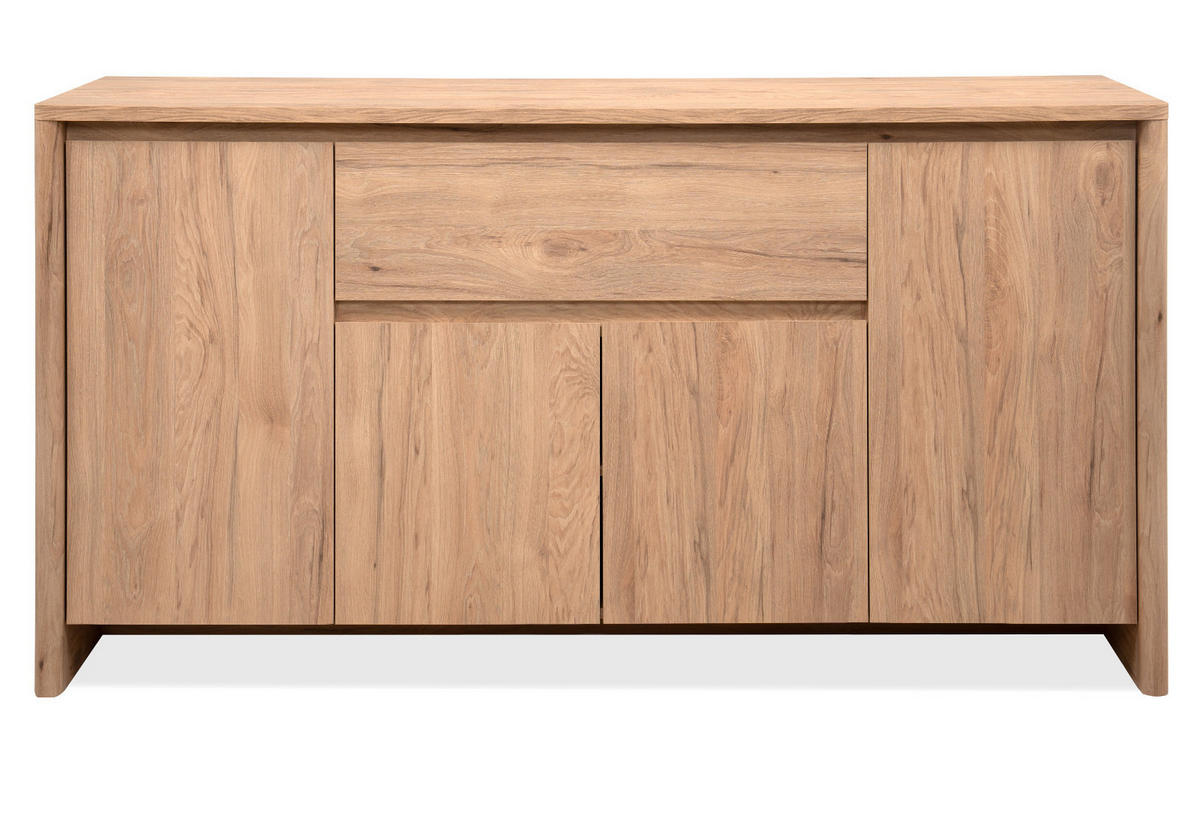 SIDEBOARD Hickory Walnuss 164 x 85 cm, Kommode mit viel Stauraum - Walnussfarben, Holzwerkstoff (164/85/40cm) - Furn.Design