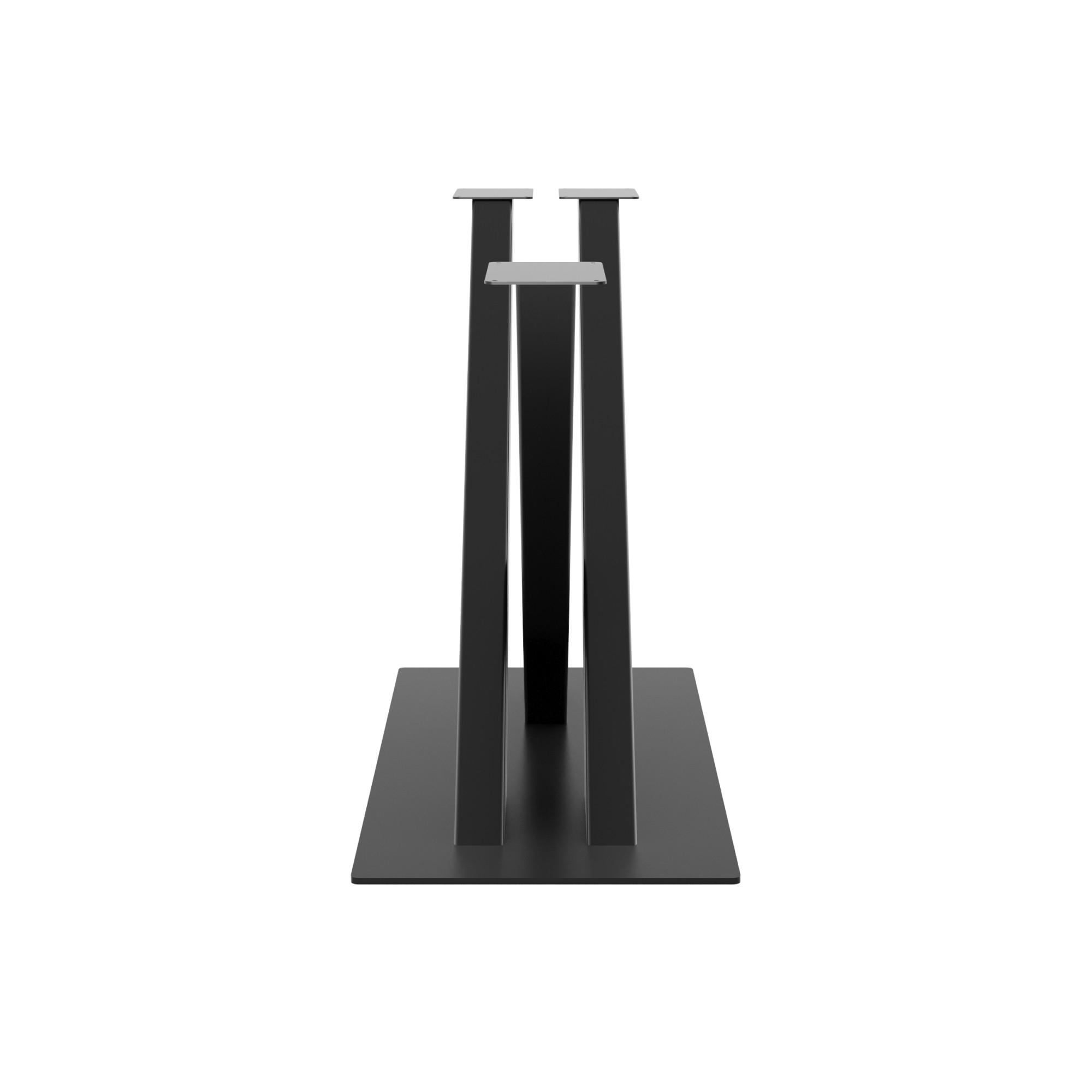 TISCHBEINE Thuban C Metall Schwarz 72cm - Schwarz, Metall (45/72/140cm) - Metalo Pro