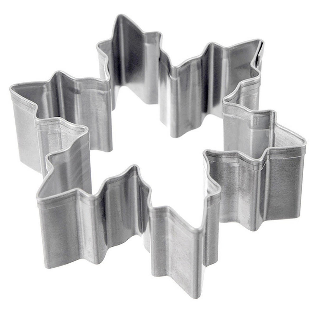 AUSSTECHFORM Schneeflocke 5,5 cm Silber - Silberfarben, Metall (5.5/1.5/5.5cm) - Orion 