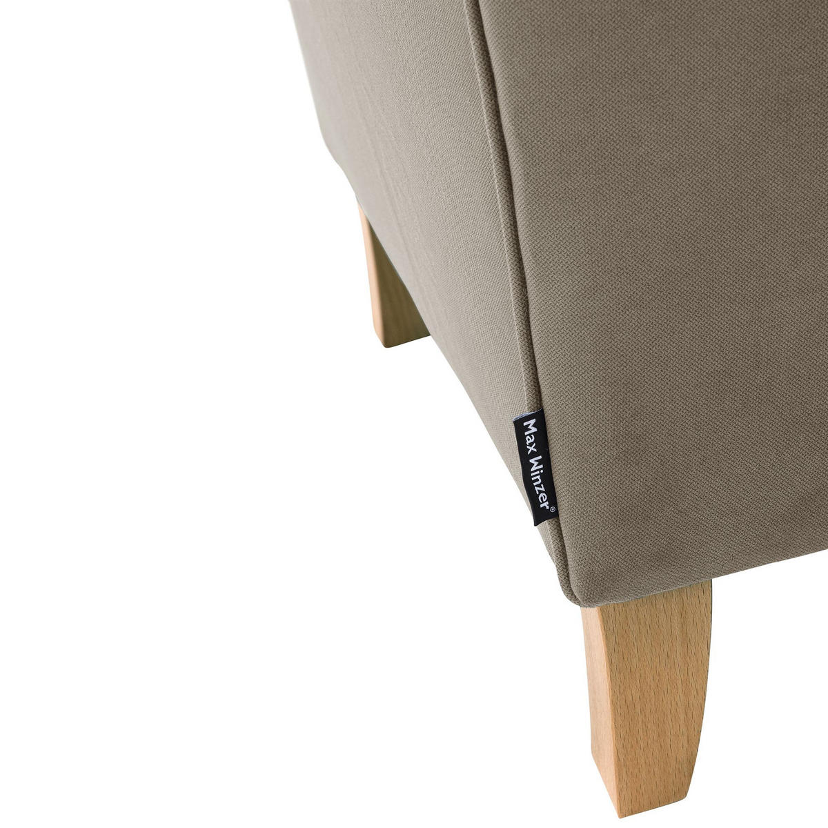 OHRENBACKENSESSEL Karlen Flachgewebe hellbraun - Hellbraun, Kunststoff (77/103/86cm) - 58aufmkessel