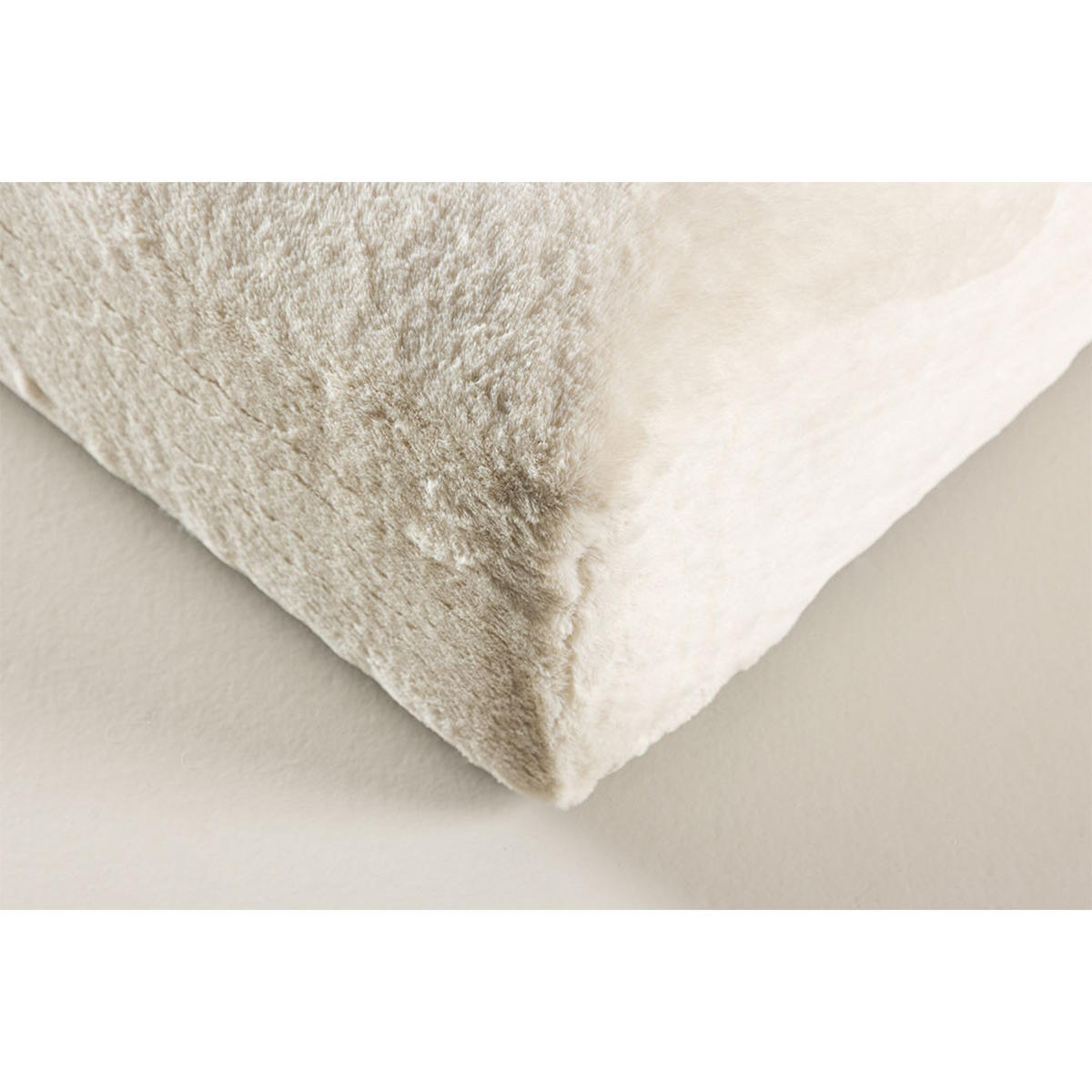 POUF, Davie, Beige, Stoff, 100 x 100 x 30 cm - Beige, Textil (100/30/100cm) - ebuy24