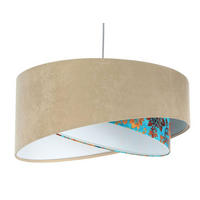 HÄNGELEUCHTE Türkis 50/23 cm - Türkis, Kunststoff (50/1.3/23cm) - ONZENO