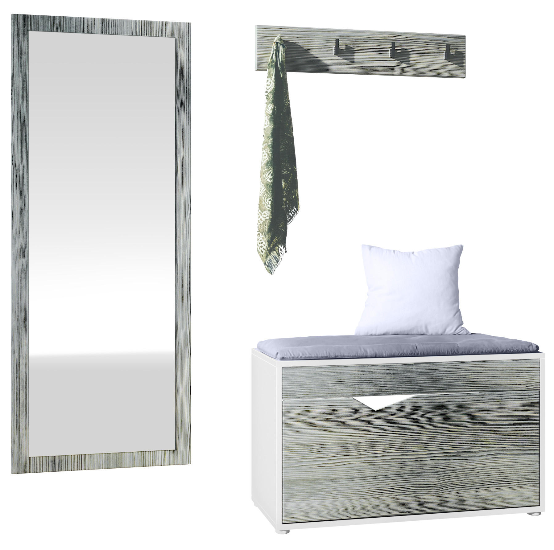 Vladon Garderobe Anthrazit 160x190x33 cm
