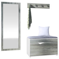 GARDEROBE Hanko Avola-Anthrazit - Anthrazit, Holzwerkstoff (160/190/33cm) - Vladon