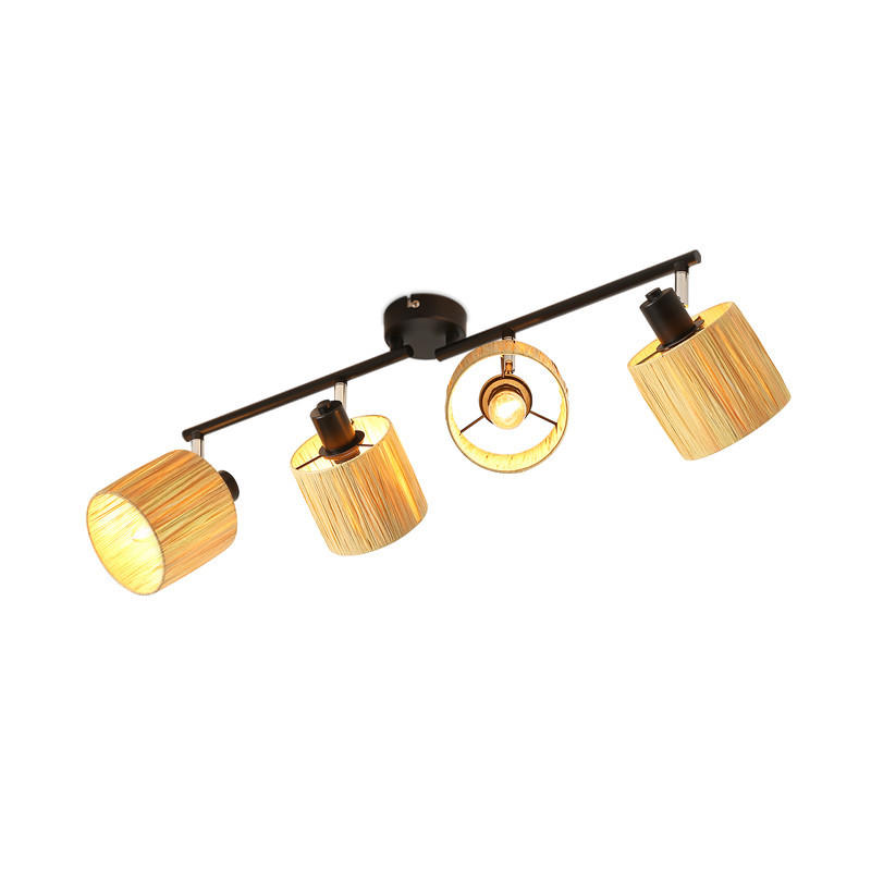 DECKENLEUCHTE Lowrey 68/17/16.5cm - Schwarz, Metall (68/17/16.5cm) - Nettlife