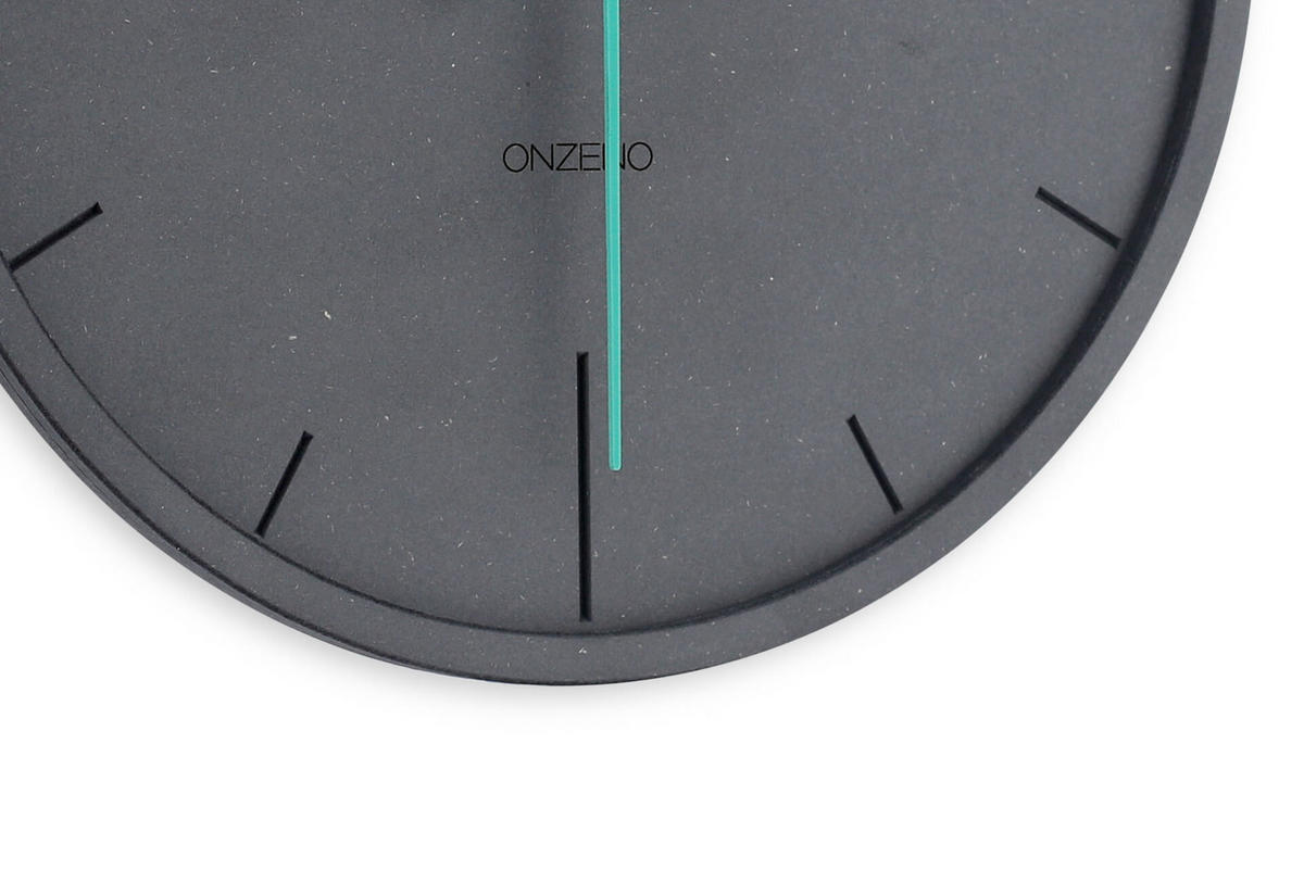 WANDUHR Design Grau 30/30 cm - Schwarz, Holzwerkstoff (0.46/29.5/1cm) - ONZENO