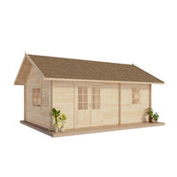 GARTENHAUS Arizona - Naturfarben, Holz (678/338/490cm) - Alpholz