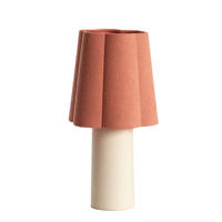 TISCHLAMPE Musaby Rosa Ø25/50 cm - Pink, Textil (25/25/48.5cm) - Light & Living