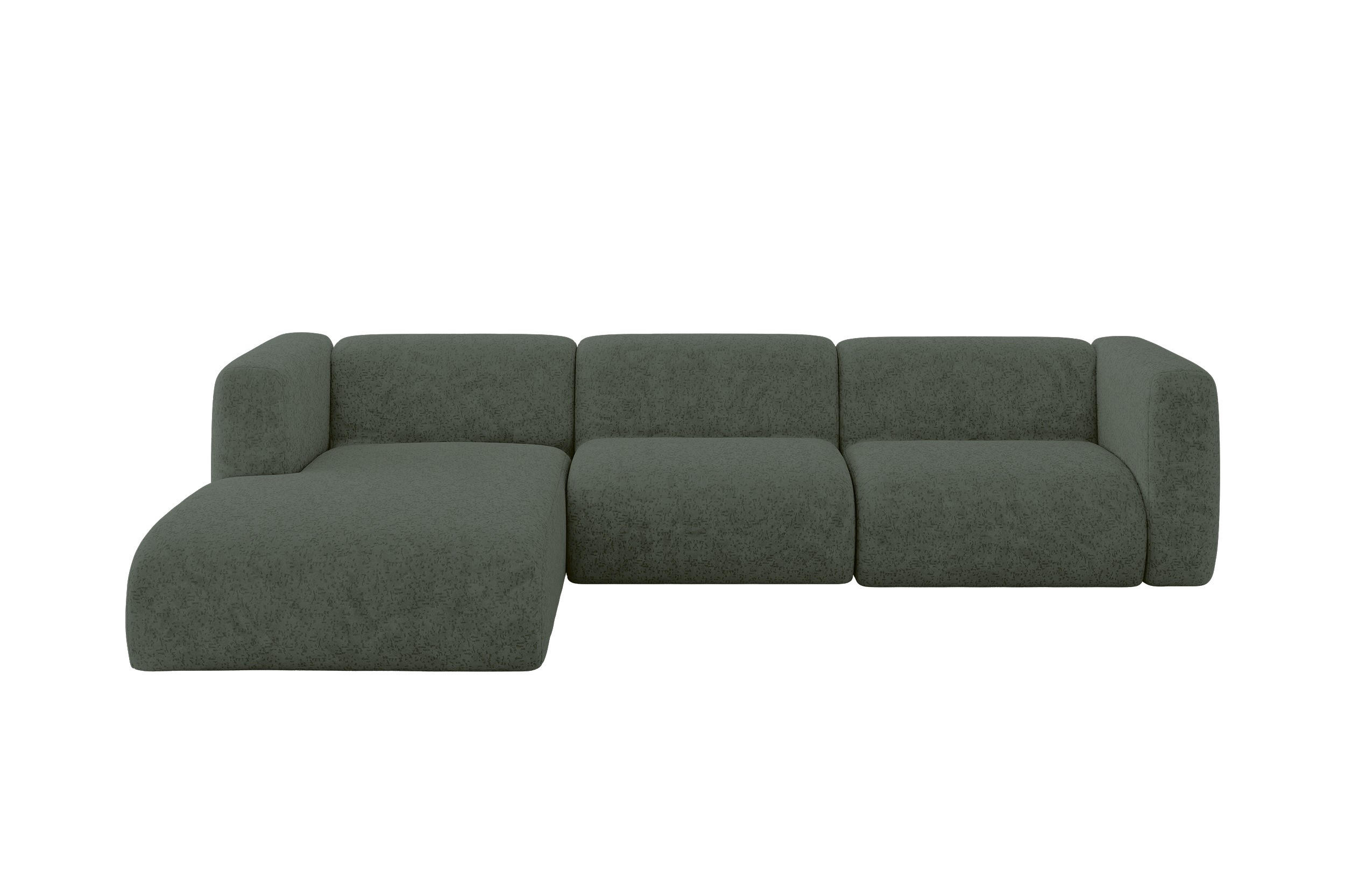 ALTDECOR ROHOVÁ SEDAČKA S LEVOU OTOMANOU MIRA-L2 318x179x89 Zelená Velur