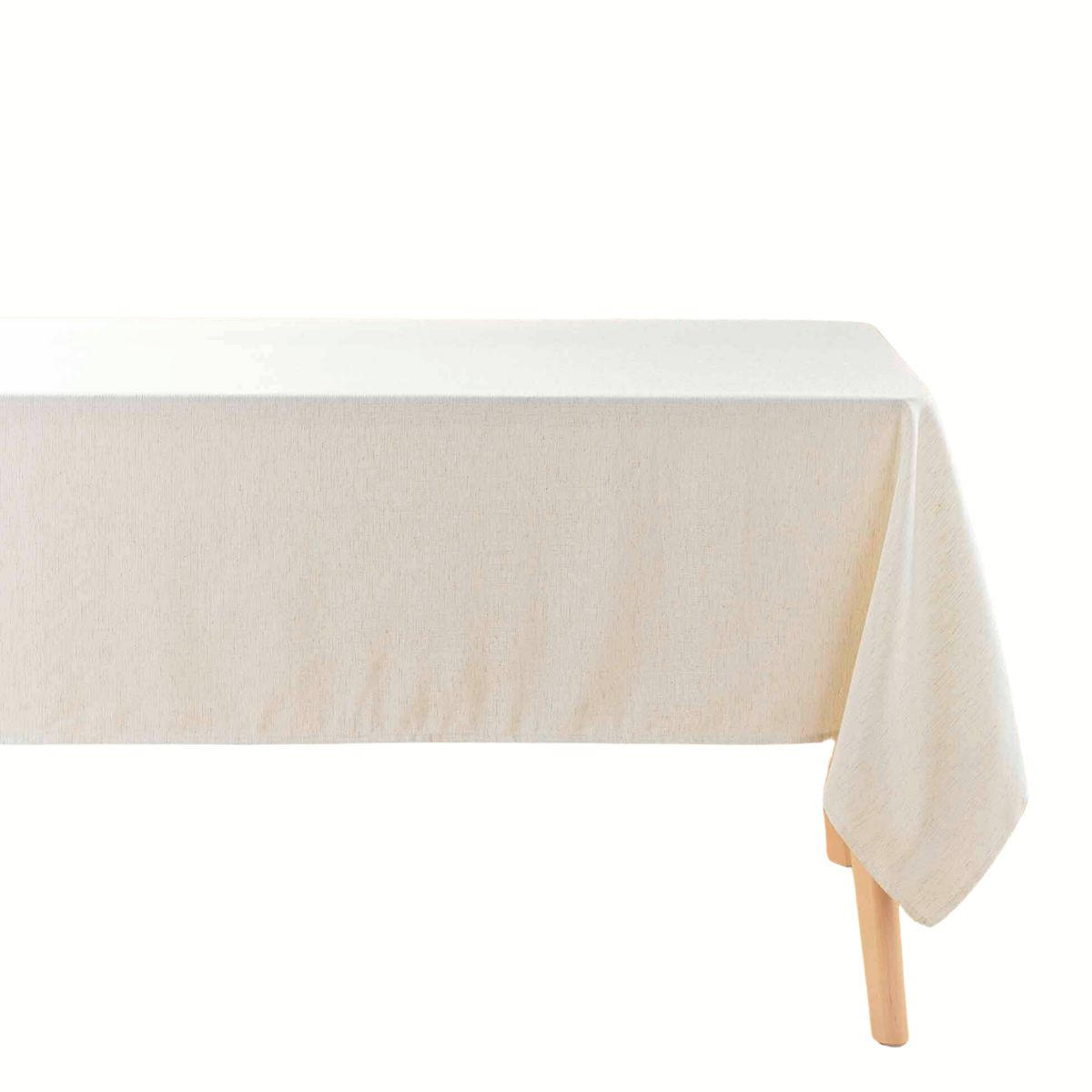 TISCHDECKE Leinenoptik 140/240 cm - Beige, Textil (140cm) - Douceur d´intérieur