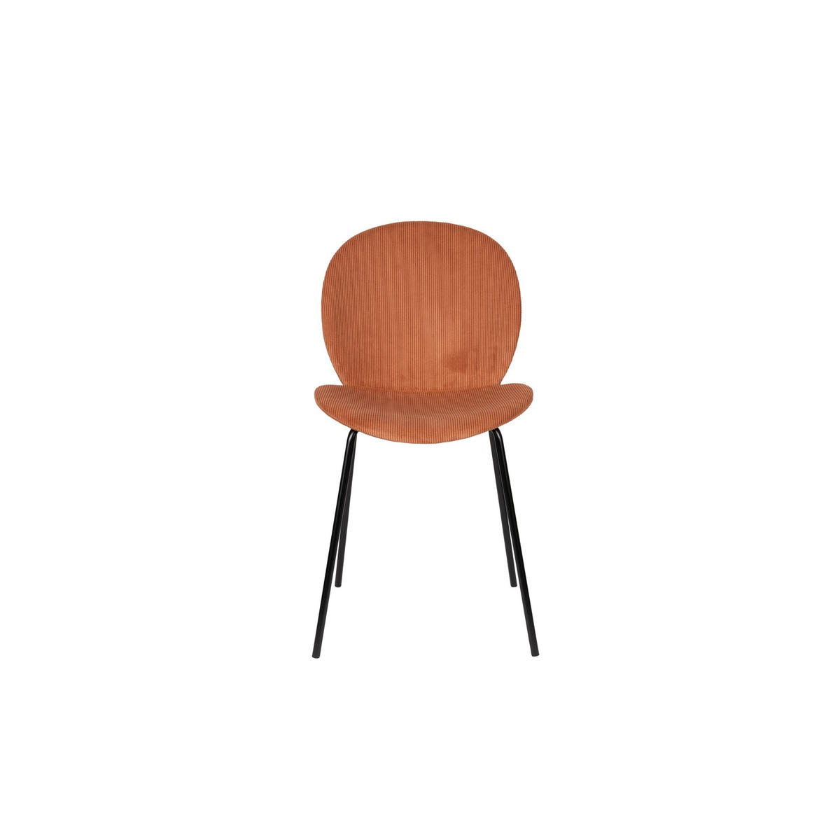 ESSZIMMERSTUHL Bonnet Terra - 2 er Set - Orange, Textil (45/84/53cm) - Zuiver