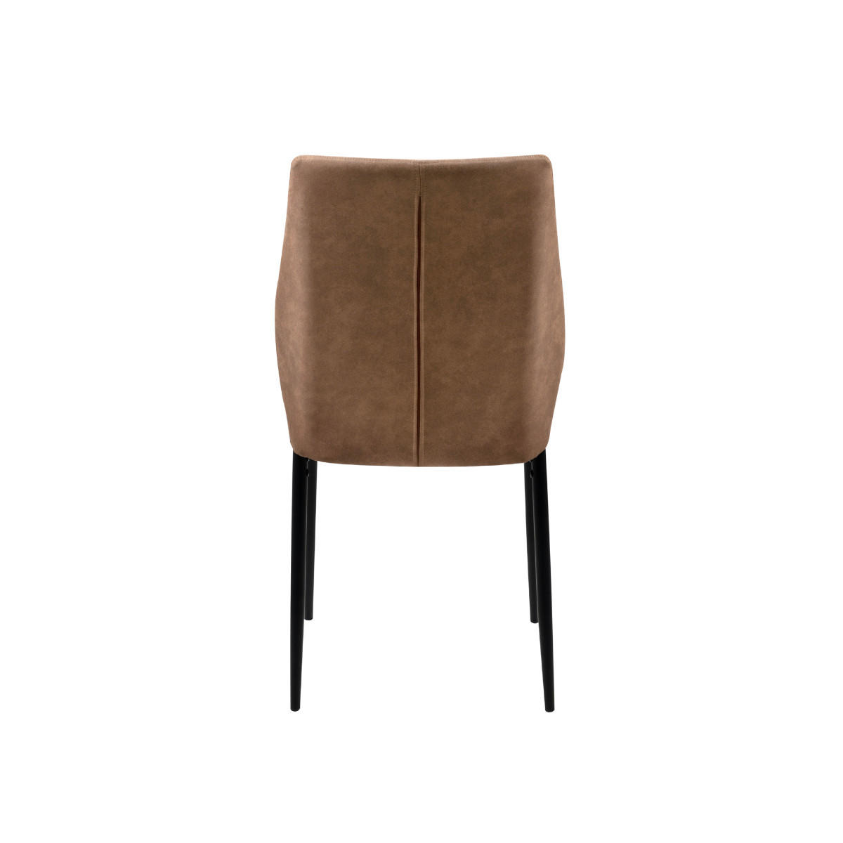 ESSZIMMERSTÜHLE STOFF MIT METALLGESTELL 4er set 45/90/45 cm - Braun, Metall (45/90/48cm) - Calicosy