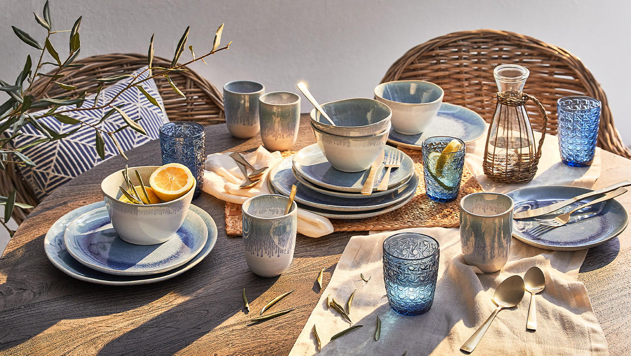 Geschirr Mediterrran