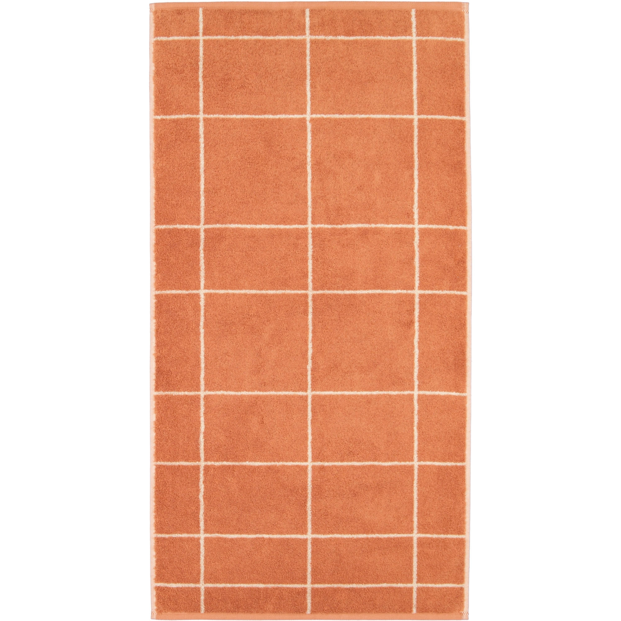 HANDTUCH ATELIER LINES 6240 KUPFER - 33 - Orange, Textil (50/100cm) - Cawoe