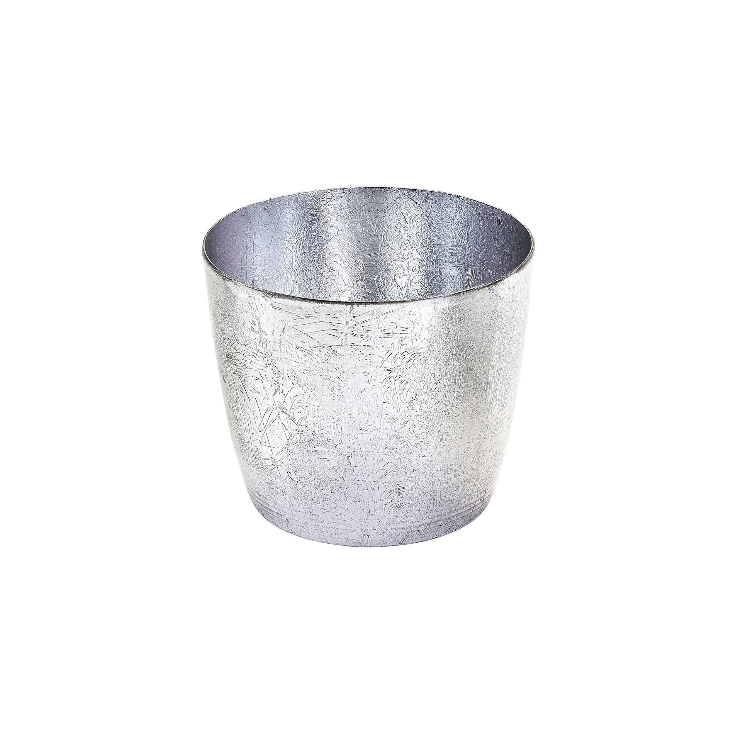 TEELICHTHALTER Madras M, Eisen, Silber, 8.5 cm - Silberfarben, Metall (8.5cm) - Gift Company
