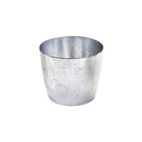 TEELICHTHALTER Madras M, Eisen, Silber, 8.5 cm - Silberfarben, Metall (8.5cm) - Gift Company