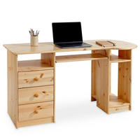 SCHREIBTISCH BOB natur - Naturfarben, Holz (67/140/74cm) - IDIMEX