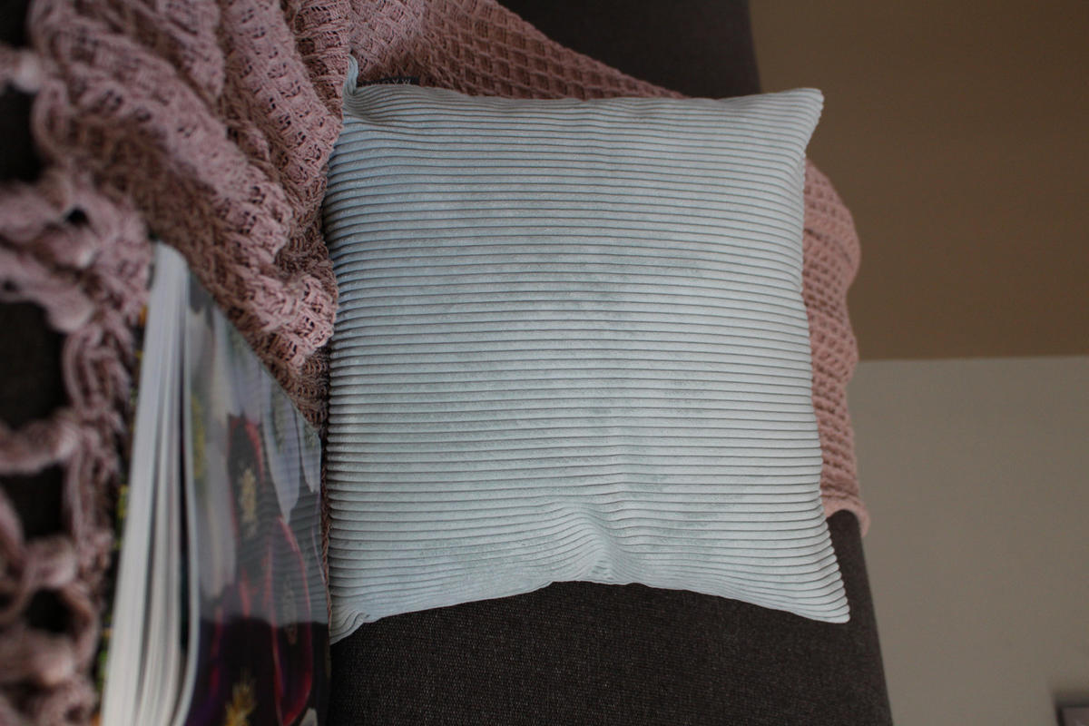 KISSENHÜLLE Inga Cord Look mint - Mintgrün, Textil (40/40cm) - Magma Heimtexx