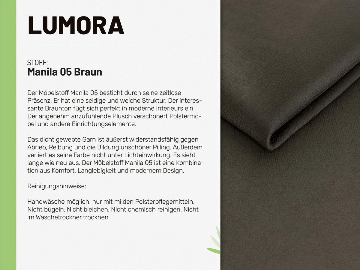 SESSEL Lumora mit Holzbeinen braun - Braun, Holz (68/82/78cm) - Panda Möbel