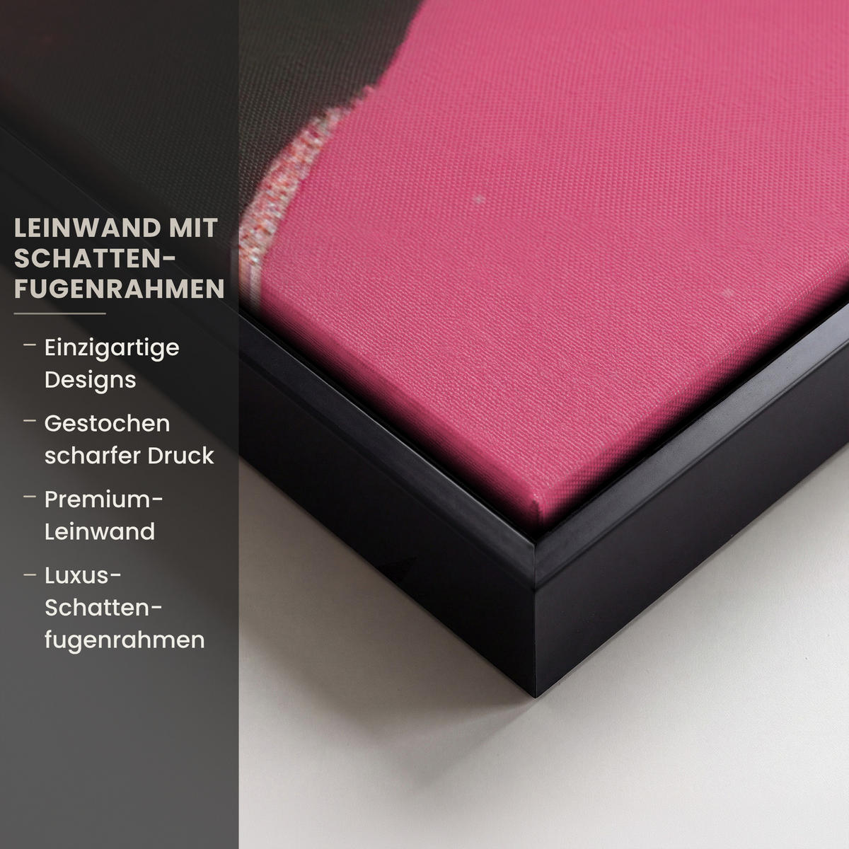 LEINWAND Bilder mit Rahmen - Frau - Katze - Blumen - Tasse - Retro - 80x120 - Magenta, Textil (80/120cm) - MuchoWow