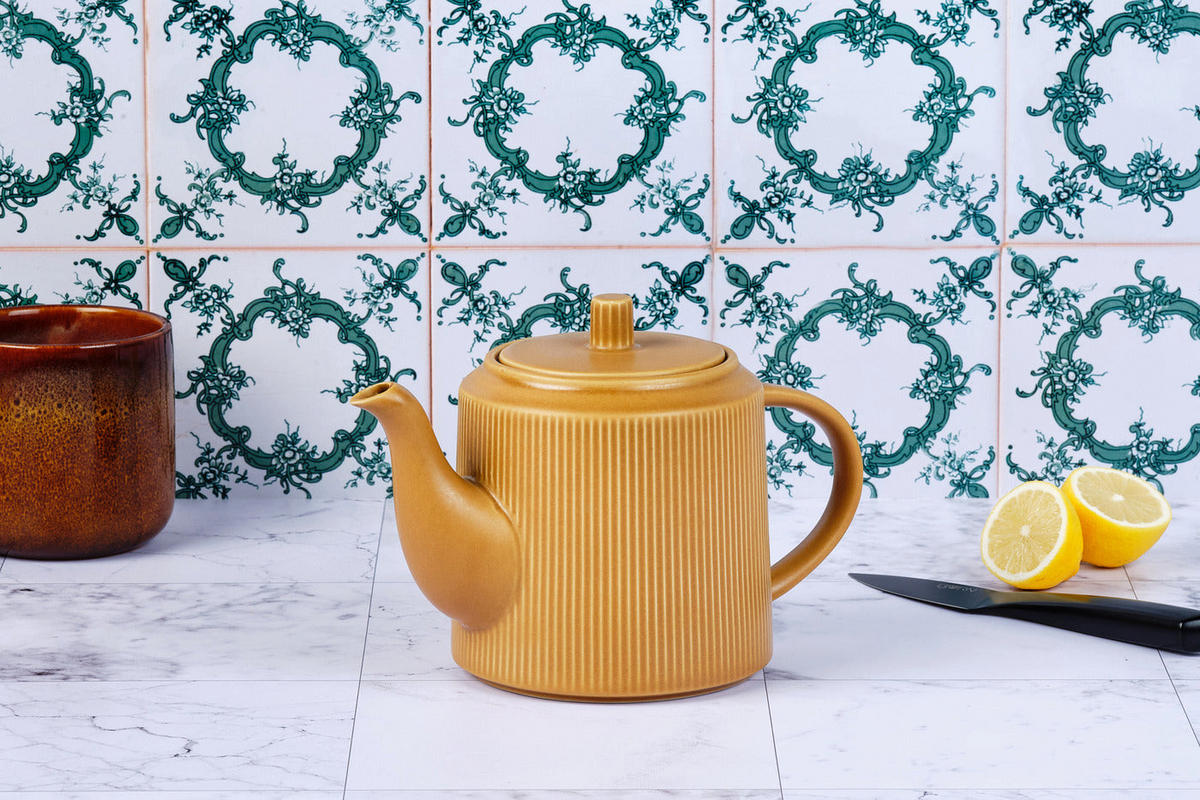 TEEKANNE Scandi 1300ml - Ocre - Gelb, Keramik (1.3L) - Björn