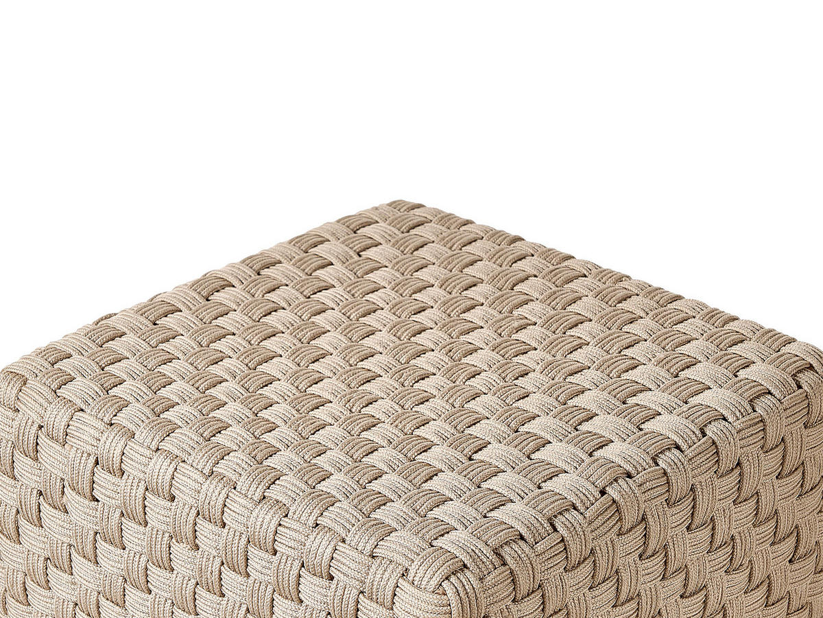 POUF Taupe Nalli - Taupe, Kunststoff (50/35/50cm) - Beliani