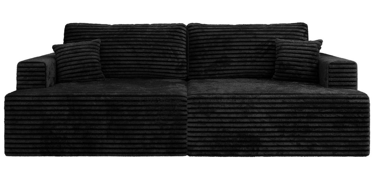 4-SITZER SOFA VIRELLA Schwarz Cord - Schwarz, Textil (240/88/115cm) - MKS