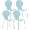 BESUCHERSTUHL Ede - 2er Set hellblau - Blau, Metall (43/86/45cm) - TPFLiving