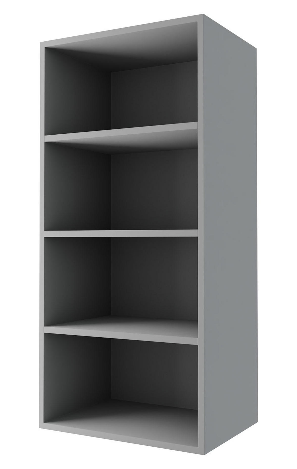 KÜCHENHÄNGESCHRANK Kvantum W4/40 Weiß Matt / Grau Matt 40 / 32,5 / 96cm - Weiß/Grau, Holz/Holzwerkstoff (40/96/32.5cm) - Feldmann-Wohnen