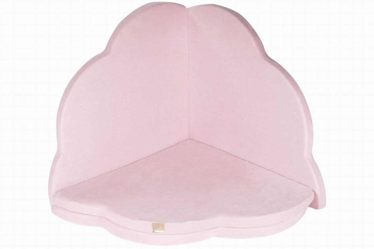 SPIELMATTE für Kinder, Wolke, Samt, Hellrosa - Pink, Textil (160/160cm) - MeowBaby