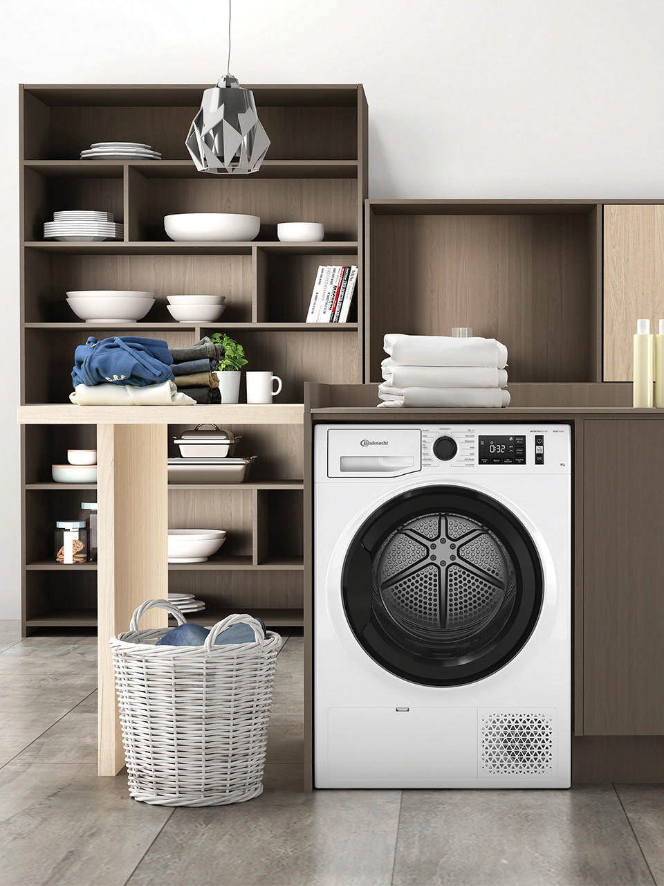 Waschmaschine in der Küche