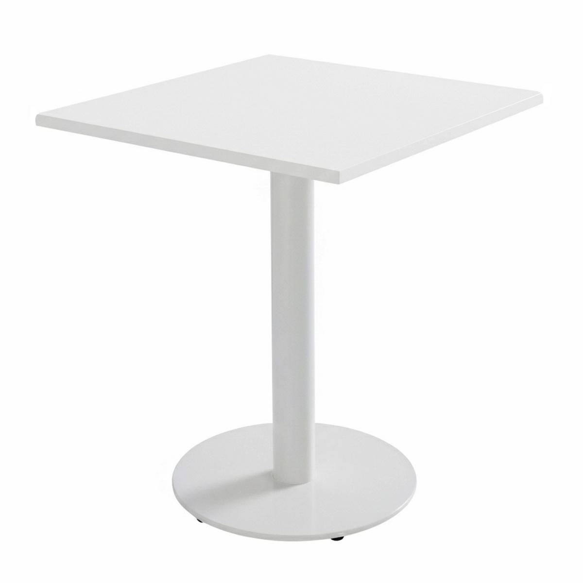 TISCHPLATTE quadratischer 60 cm, Weiß - Weiß, Holzwerkstoff (60/60/2cm) - Oviala