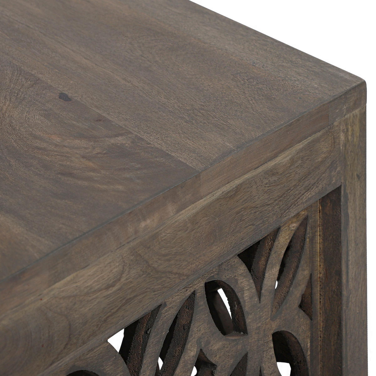 COUCHTISCH Ø100x45 cm rund Natur handgefertigt aus Mangoholz - Naturfarben, Holz (100/45/100cm) - WOMO-DESIGN