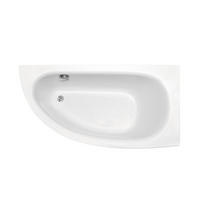 BADEWANNE Eckwanne MILENA PREMIUM 150/70 Rechts mit Styro Ablauf Füße - Weiß, Kunststoff (70/53.5/150cm) - bad land