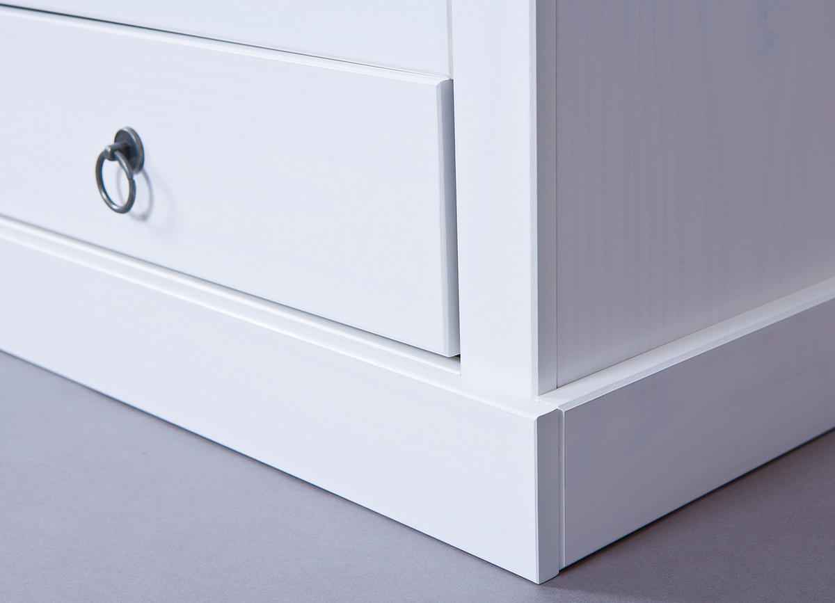 TV-ELEMENT Weiß - Weiß, Holzwerkstoff (118/45/39cm) - ebuy24