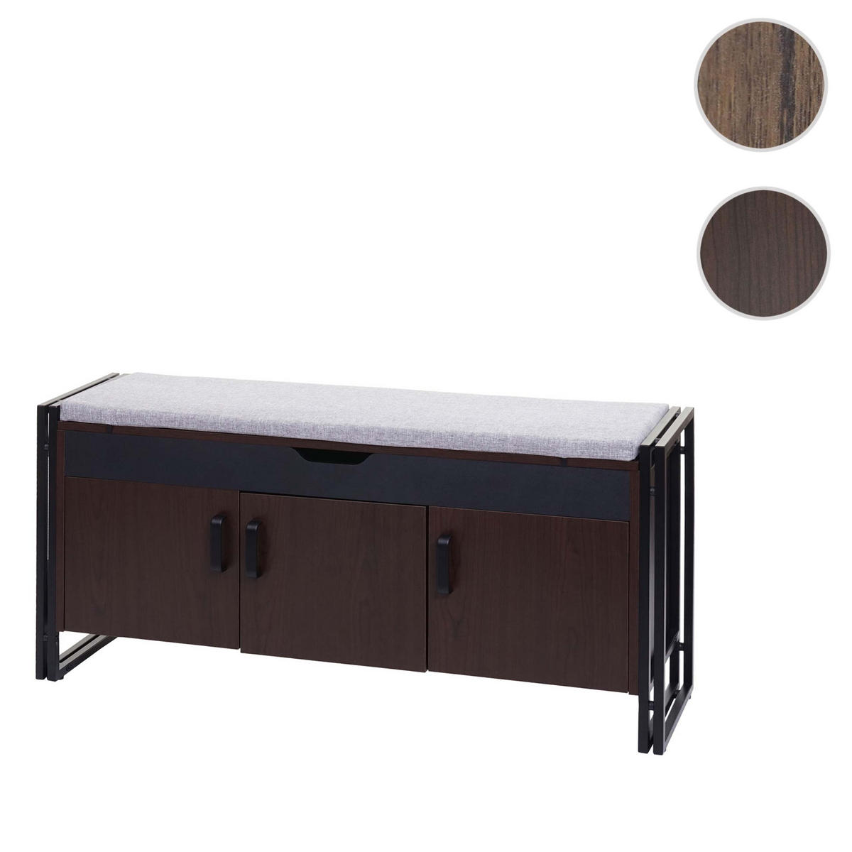 SITZBANK Dunkelbraun - Dunkelbraun, Holz (110/53/30cm) - MCW