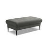 POUF Chenille Stoff Grau - Dunkelgrau/Schwarz, Holzwerkstoff/Textil (111/88/60cm) - Makamii
