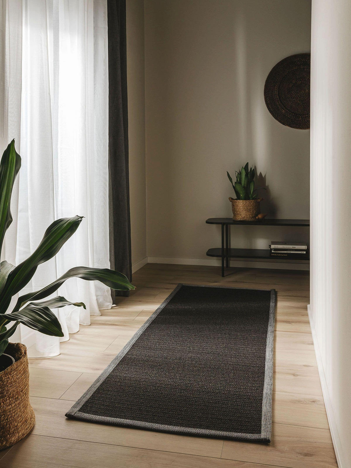 OUTDOORLÄUFER Nandi Schwarz 70x200 cm - Schwarz, Textil (70/200cm) - benuta Nest