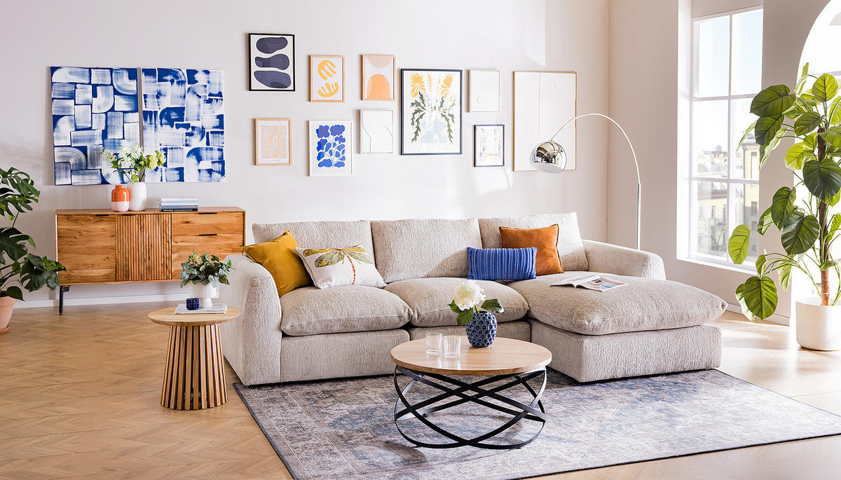 BEISTELLTISCH - Akazie massiv - Braun, Holz (50/50/50cm) - home24