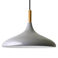 PENDELLEUCHTE Champion aus Holz 35/30 cm - Grau, Metall (30/35/30cm) - Bamyum