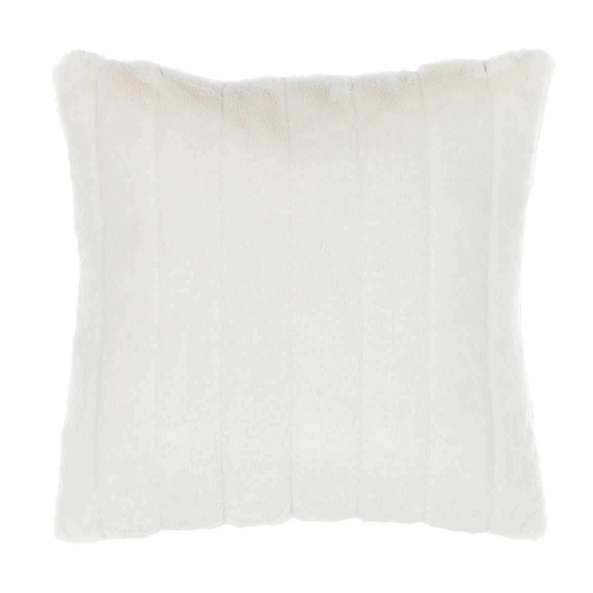 DEKOKISSEN 2er-Set Weiß 45/45 cm Pumila - Weiß, Textil (45/45cm) - Beliani
