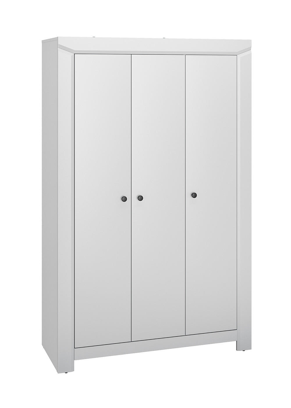 KLEIDERSCHRANK Terni silbergrau 127 / 51,5 / 200,5cm - Silberfarben/Grau, Holz/Holzwerkstoff (127/201/52cm) - Feldmann-Wohnen