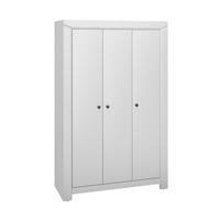 KLEIDERSCHRANK Terni silbergrau 127 / 51,5 / 200,5cm - Silberfarben/Grau, Holz/Holzwerkstoff (127/201/52cm) - Feldmann-Wohnen