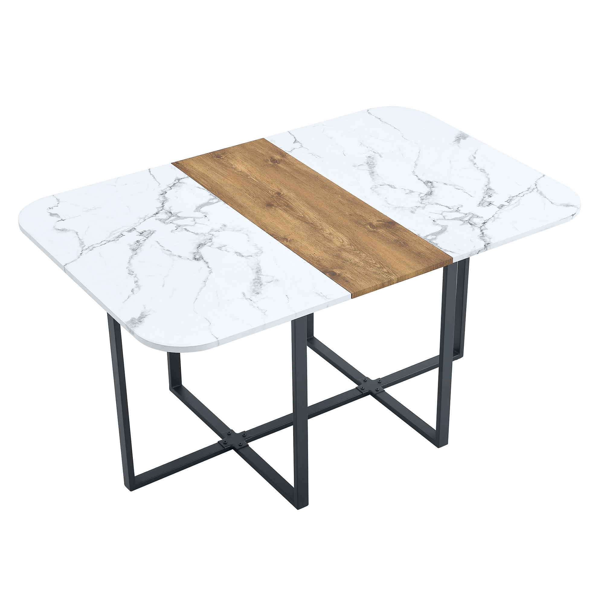 Flora Grace Esstisch Braun 100x79x153 cm