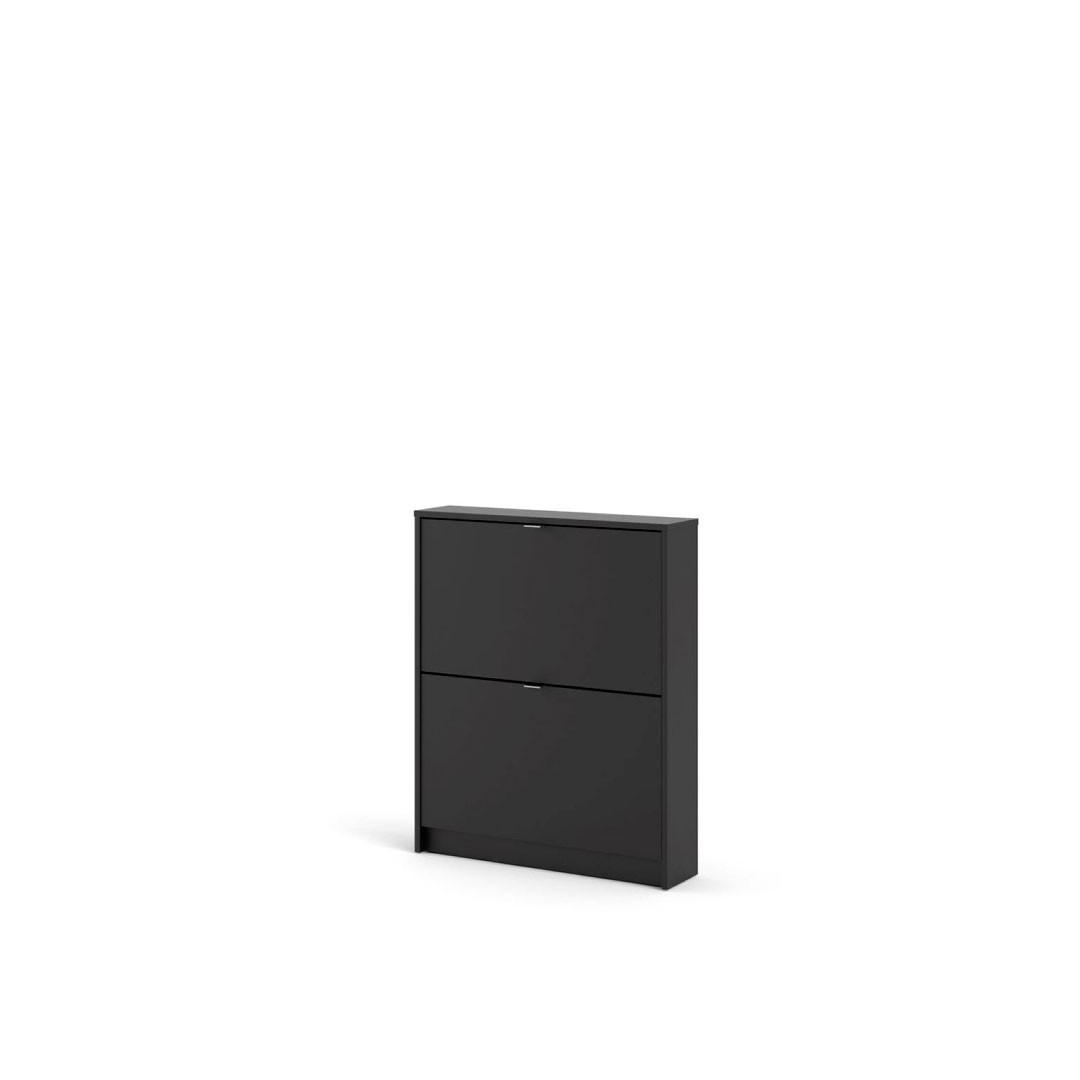 SCHUHKIPPER schwarz - Schwarz, Holzwerkstoff (70/85/17cm) - ebuy24