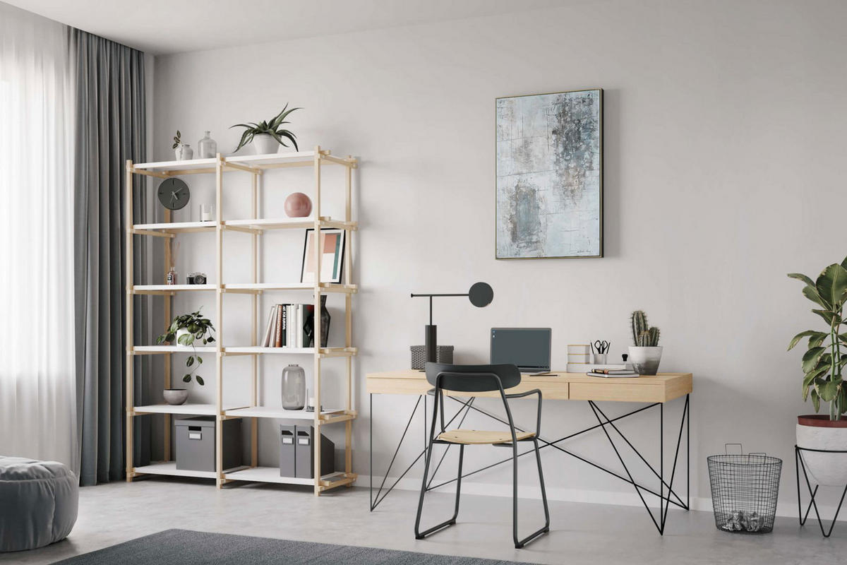 ACRYLBILD HANDGEMALT 60/90 cm - Grau, Holz/Textil (60/90cm) - KUNSTLOFT